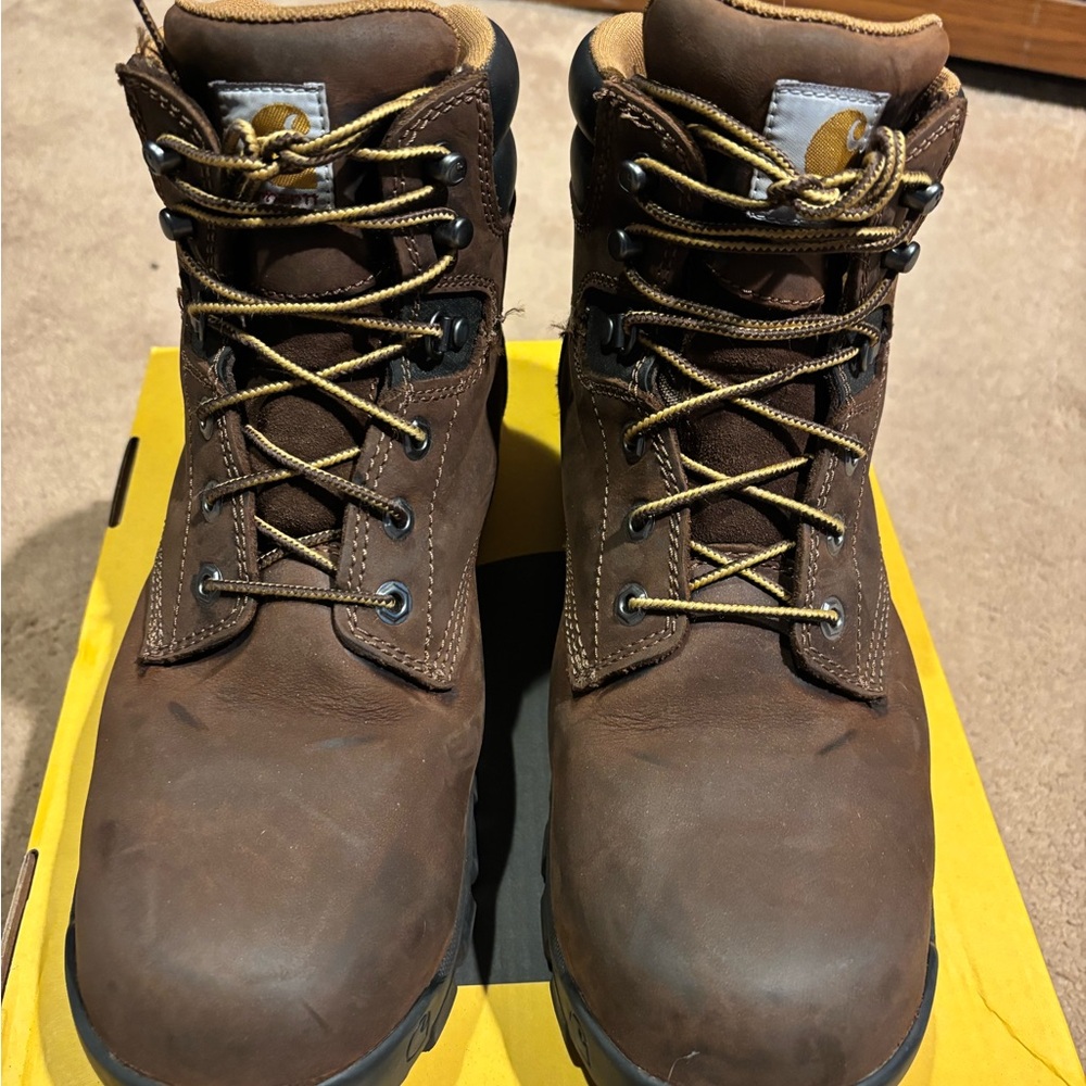 Carhartt Men's Rugged Brown Leather Boots